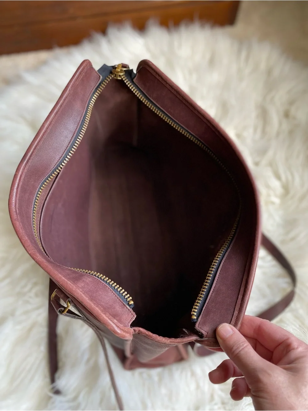 Vintage Coach Leather Tote Bag Classic Carryall Laptop Bag